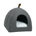 thumbnail image 5 of Cats Nest Bed Nonslip Universal Semi Enclosed Cat Bed for Indoor Cats Gray S, 5 of 8