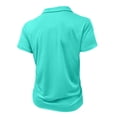thumbnail image 6 of Dresfit Quarter Zip Polo Shirts Men Collared Short Sleeve Big and Tall Shirt 2026 Summer Chest Pocket Work T-Shirt Breathable Lightweight Business Tees Turquoise 3XL, 6 of 6