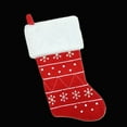 thumbnail image 2 of Northlight 19" Red and White Embroidered Snowflake Cuffed Christmas Stocking, 2 of 3