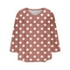 thumbnail image 5 of mfyjkho Tops Bohemios Para Mujer, Camiseta Holgada Con Cuello En V, Mangas Tres Cuartos Y Mangas 3/4 Para Mujer Tops Para Hacer Ejercicio Xxxxl, 5 of 6