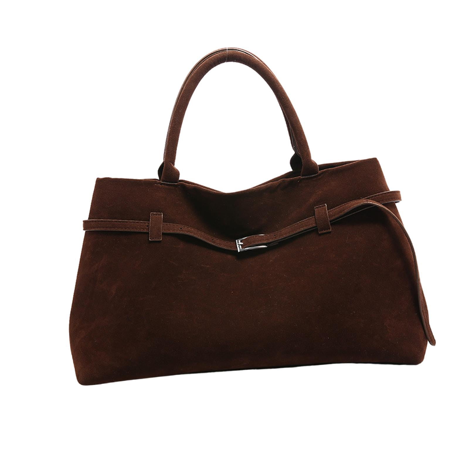 yuksok Tote Bag for Women Large Vintage Hobo Handbag Top Handle Bag Suede Bag