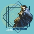 thumbnail image 2 of Girl's Marvel Doctor Strange in the Multiverse of Madness Geometric Strange  Graphic Tee Tahiti Blue Large, 2 of 4