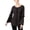 Black Heather, variant on NY Collection Womens Ruffled Bell Sleeves Blouse