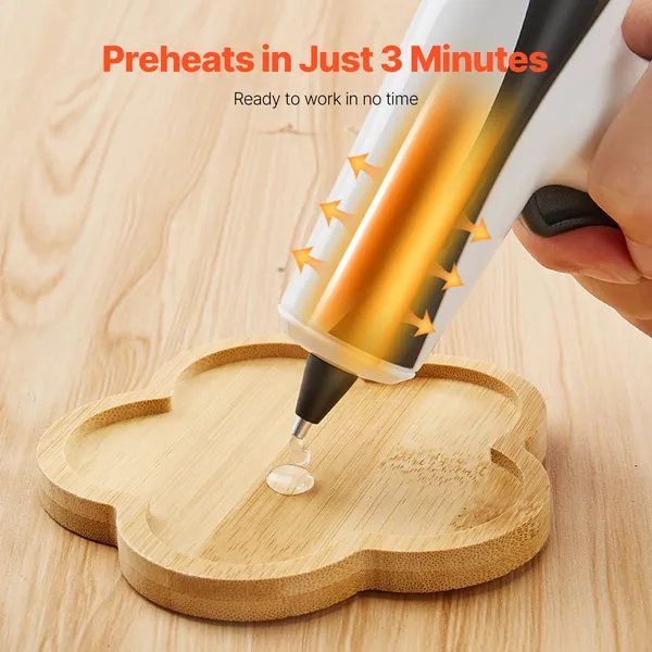 Rechargeable Cordless Hot Glue Gun Kit-Mini Wireless Glue Gun with 2200mAh Battery&20 Glue Sticks,Ideal for Crafts,DIY Projects&Quick Repairs