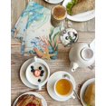 thumbnail image 4 of Jellyfish Coastal Kitchen Dish Towels for Drying Dishes Set of 2, Summer Nautical Starfish Coral Beige Waffle Weave Microfiber Hand Tea Bathroom Towels Quick Dry & Absorbent Towel 15.7x23.6, 4 of 7