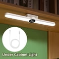 thumbnail image 1 of PENGXIANG Under Cabinet Light Digital Clock 1800mAh 2.5 W Rechargeable LED Closet Light with Magnetic Base Wireless with 80° Range of Motion for Home Dorm, 1 of 8