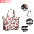 thumbnail image 2 of White Baseballs with Red Flowers Pattern Travel Tote Bags for Women Carry On,Large Weekender Bags for Women Travel,Multi Functional Duffle Bag for Work,Shopping,Sports, 2 of 5