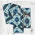 thumbnail image 2 of S4Sassy Green Check & Geometric Printed Dinner Party Table Napkins Cloth Cotton Dinner Cocktail Napkins, 2 of 6