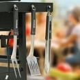 thumbnail image 5 of 3 Pieces BBQ Grill Tool Kit with Stainless Steel Spatula Fork & Tong - BRANDMAN GRILLS SINCE 1987, 5 of 8