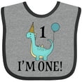 thumbnail image 3 of Inktastic First Birthday Dinosaur Party 1 Year Old Boys or Girls Baby Bib, 3 of 4