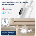 thumbnail image 4 of Mopa a vapor todo en uno para limpieza de pisos, limpiador de vapor multiusos para el hogar con visualización LED, vaporizador de piso de mano desmontable con contenedor de aroma y correa para madera, 4 of 5