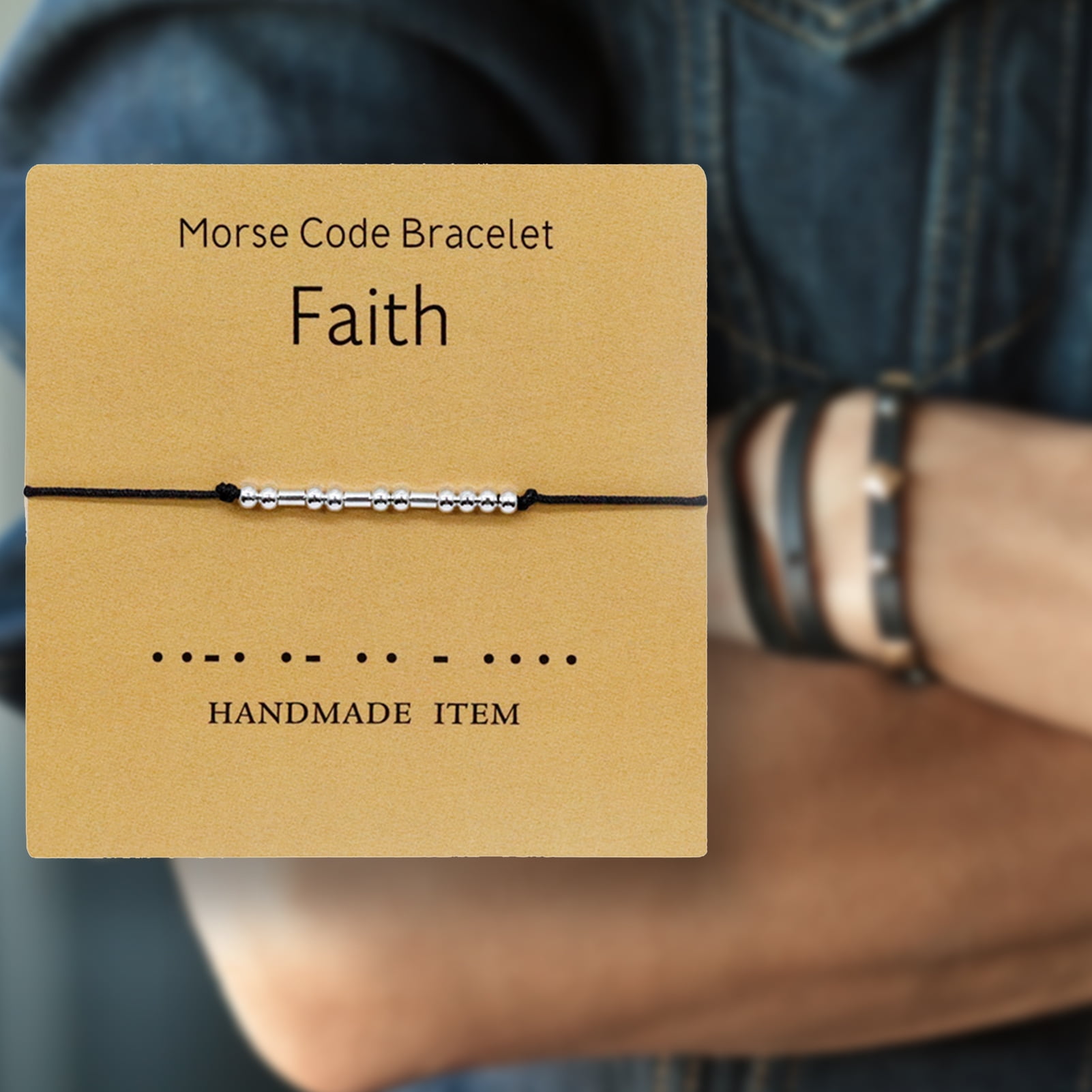 Zeus Unisex Fashion Adjustable Morse Code Bracelets Friendship