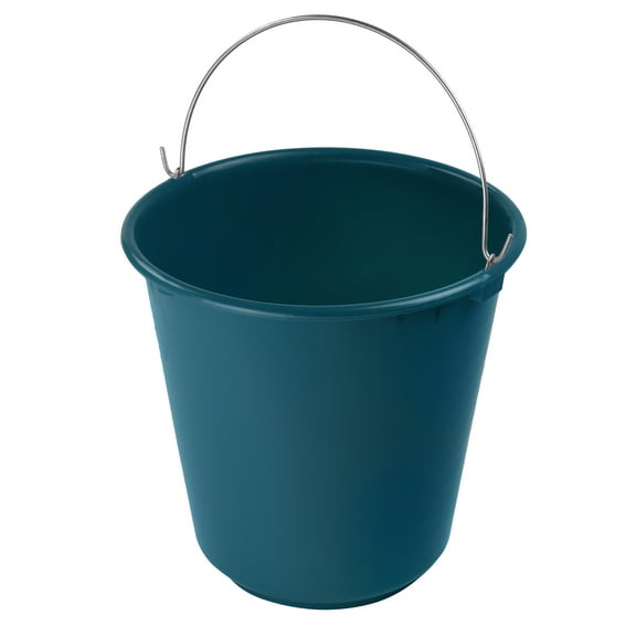 YBM Home Plastic Pail with Handle 11.5 Quart (2.8 Gallon Bucket)-Blue, 39-1229