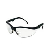 MCR Safety Klondike Plus Safety Glasses, Black Frame, Clear Lens KD310