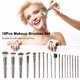 thumbnail image 3 of Juego de 18 Brochas KRAUMETIK para Maquillaje Profesional, Incluye Pinceles para Base, Sombra, Polvo y Más, Diseño Elegante y Portátil, Ideal para Principiantes y Expertos., 3 of 5