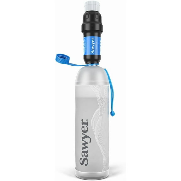 Sawyer Products SP302 Squeeze Water Filtration System, Cnoc Premium 1 Liter Bottle