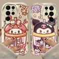 thumbnail image 2 of Sanrio Kuromi Melody Drink Phone Case For Samsung Galaxy A12 A22 A32 A52 A52S A72 A11 A21S A31 A51 A71 A20 A30 A50 Clear Cover, 2 of 7