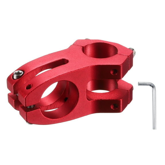 uxcell 25.4mm Bike Stem 45mm Aluminum Alloy Bicycle Handlebar Stem with Hex Wrench for Mountain Road Bike BMX MTB Cycling, Sand Red