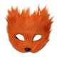 thumbnail image 2 of Mascarillas para fiestas de máscaras, máscaras de media cara para hombres y mujeres, máscaras pequeñas de Halloween Liaozhai - Naranja, 2 of 3