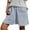 Gray, variant on Aayomet Women Shorts For Summer Womens Summer Basic Loose Comfy Shorts Solid Elastic Waist Lounge Shorts For Women White,XL
