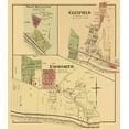 thumbnail image 2 of Hayes 15x17 Black Ornate Wood Framed with Double Matting Museum Art Print Titled - Emsworth, Glenfield Pennsylvania Landowner, 2 of 4