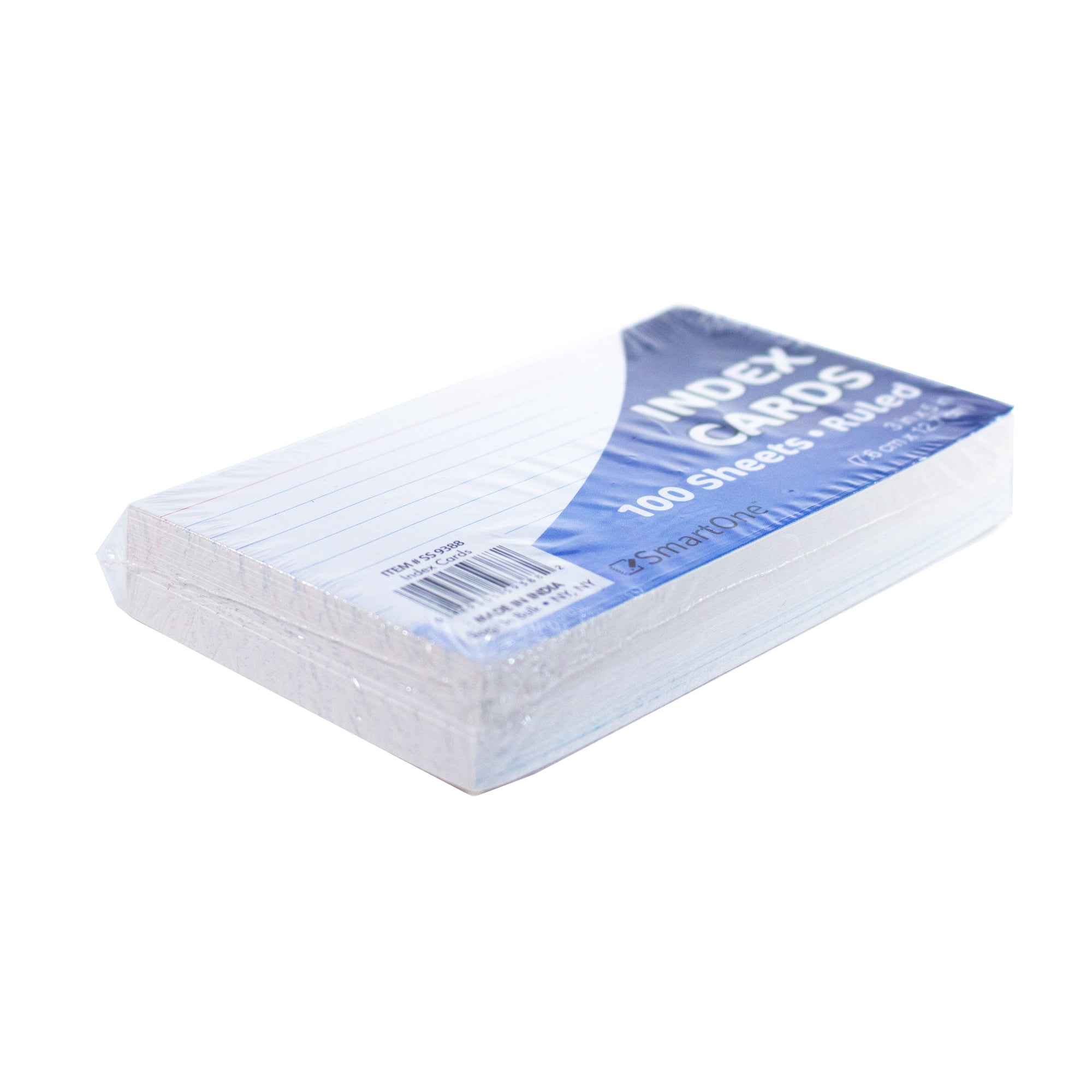 Craft County Index Cards – Pack of 10 Cards with 100 Sheet Ruled – 3 x 5 Inches – Students and Teachers Notes