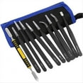 thumbnail image 2 of Juego de 10 Pinzas de Precisión ESD, Herramientas Antiestáticas, Puntas Curvas y Rectas para Electrónica, Joyería y Reparaciones Industriales., 2 of 7