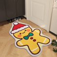 thumbnail image 5 of Felpudo navideño para dormitorio, baño, inodoro, alfombra antideslizante, Papá Noel, muñeco de nieve, árbol de Navidad, decoración, alfombra para el suelo, regalo de Año Nuevo, 5 of 5