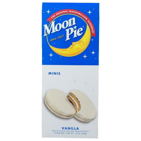 Mini Moon Pies Box (Vanilla) 12 Count Individually Wrapped 12ct