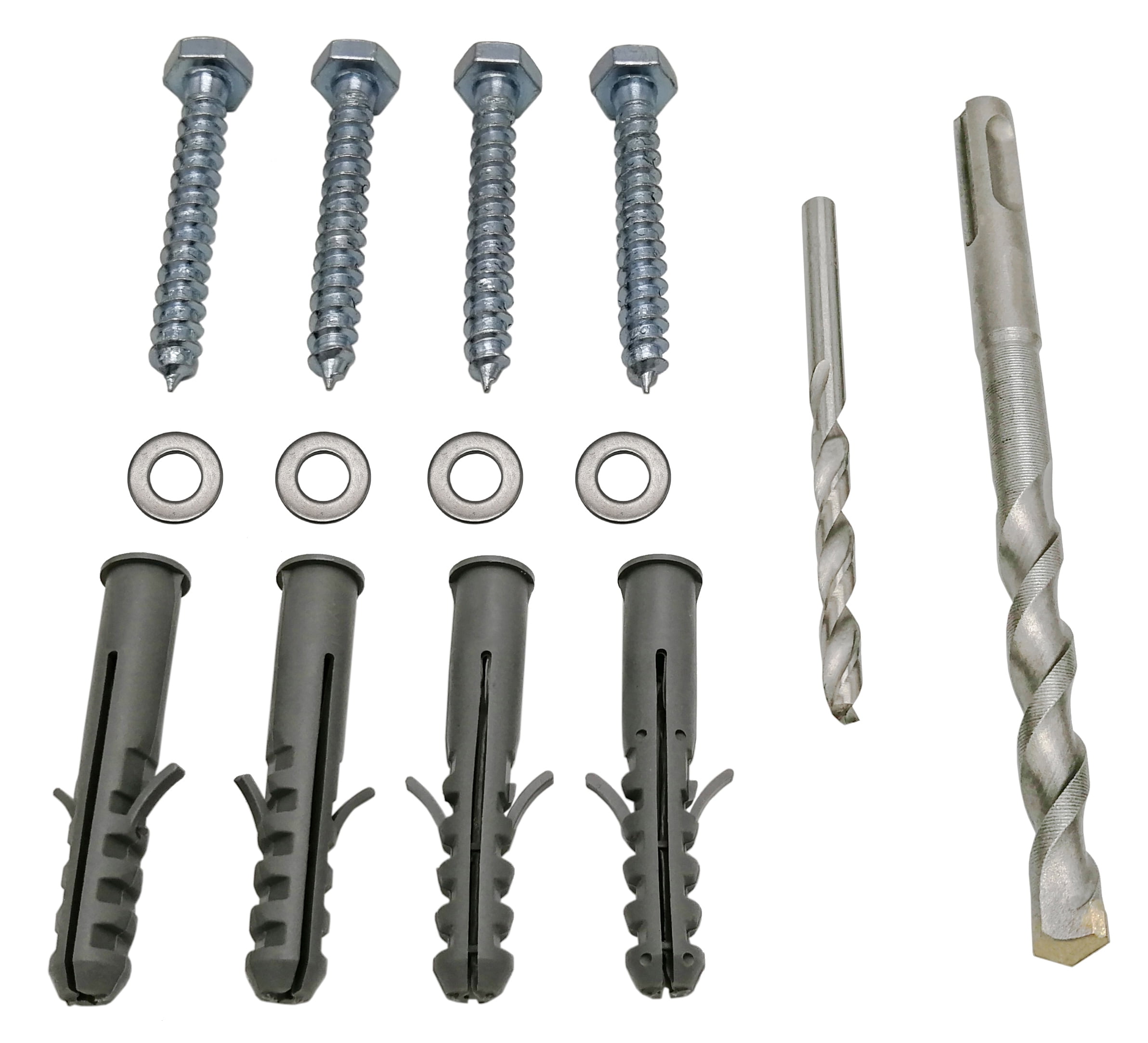 Lag Bolt Kit for Mounting TV Bracket Into Wood Or Concrete Includes