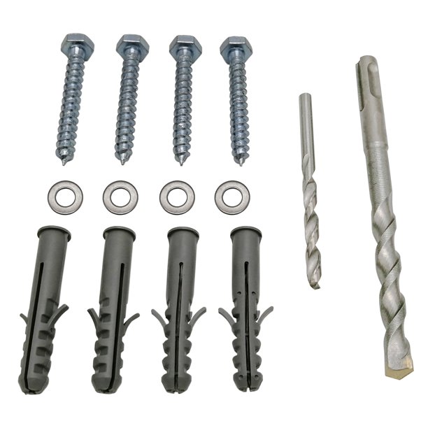 Lag Bolt Kit for Mounting TV Bracket Into Wood Or Concrete Includes