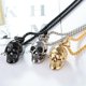 thumbnail image 3 of Collar Para Hombre, Cadena Con Colgante De Calavera, Acero Inoxidable Chapado En Oro 18k, Color Plata O Negro - Joyas Y Complementos Para Hombre, Ideal Como Original, 3 of 5