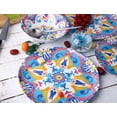thumbnail image 6 of Melamine Dinnerware Sets - 12 Pcs Dinner Dishes Set for Indoor Outdoor use, Dishwasher Safe, Lightweight, Flower Design, 6 of 6