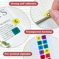 thumbnail image 3 of Triani 208Pcs A-Z Sticky Tabs Multicolor Alphabet Index Tabs Self Adhesive Page Tabs Plastic Alphabetical File Dividers Sticky Letters Alphabet Tabs for Office Notebook Textbook, 3 of 7
