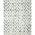 thumbnail image 2 of Safavieh Dip Dye Lara Distressed Wool Area Rug, Ivory/Gray, 8' x 10', 2 of 7