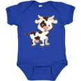 thumbnail image 3 of Inktastic Cute White Holstein Cow with Brown Spots Boys or Girls Baby Bodysuit, 3 of 5
