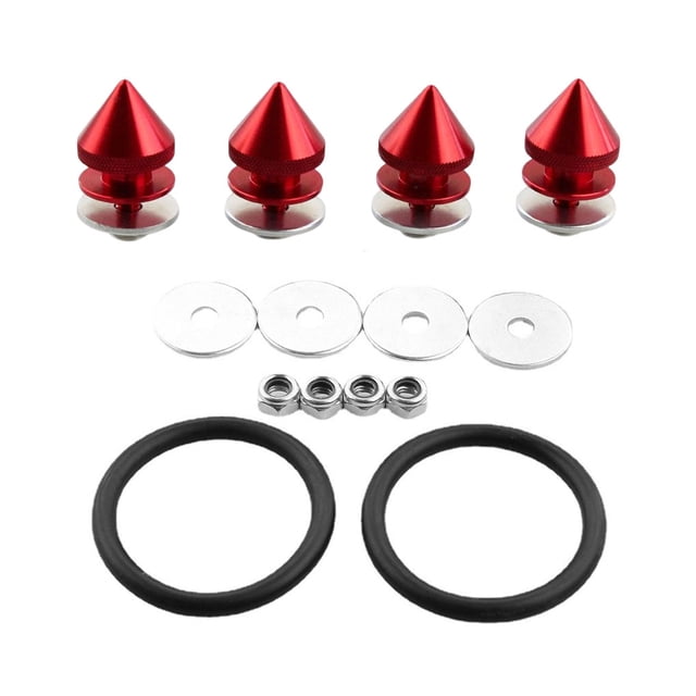 Speravity Junta de parachoques modificada para coche, hebilla de aleación de aluminio automotriz, cierre de liberación rápida, pieza de repuesto, Vehículos, repuestos y accesorios Mis Rojo Speravity VI017756-04B