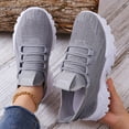 thumbnail image 4 of TIREOW Women’s Fashion Athletic Running Slip-on Sneakers - Breathable Mesh Lace - Up Shoes with White Soft Sole and Stylish Accents​ Tennis Sneakers, 4 of 8
