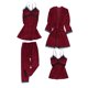 thumbnail image 2 of 4PCS MUJERES ACOGEDOR de INVIERNO Y PIJAMAS Ropa de dormir Camisón con almohadillas - M Vino M Yinane Túnica de vellón para mujer, 2 of 8