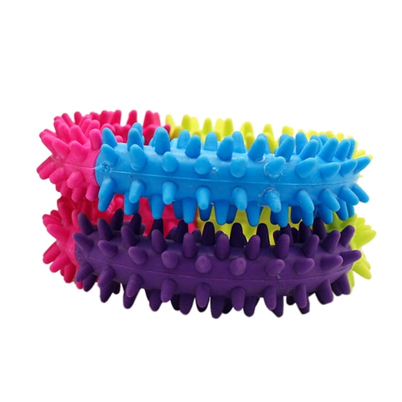 TIMIFIS Jouets pour Chien Animal de Compagnie Chien Chiot Chat Caoutchouc Dentaire Dents Os à Mâcher Jeu Entraînement Rapport Amusant Jouets Hot Dog Jouets pour Petits Chiens - Été