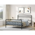 thumbnail image 7 of Modern Black Metal Queen Bed Frame - Tara Collection | Sturdy, Easy Assembly, No Box Spring Needed, 7 of 7