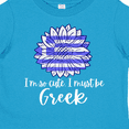 thumbnail image 4 of Inktastic I'm So Cute, I Must Be Greek Sunflower Greece Flag Boys or Girls Toddler T-Shirt, 4 of 5