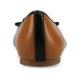 thumbnail image 4 of Journee Womens Kaiah Ballet Cap Toe Slip On Round Toe Dress Flats, Widths Available, 4 of 10