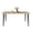 D-Wood,Black, variant on 63 in Rectangular Dining Table, Natural Wood MDF Top with Iron Legs for Dining Room