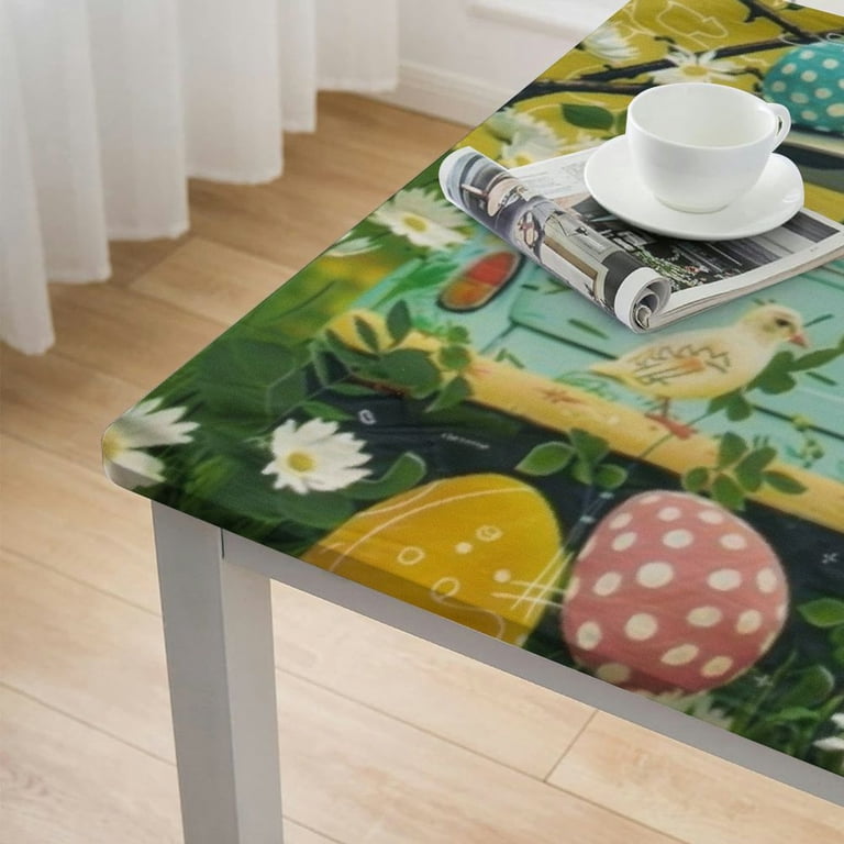 HAOXIT Rectangle/Square Tablecloth, Spill Proof Table Cover