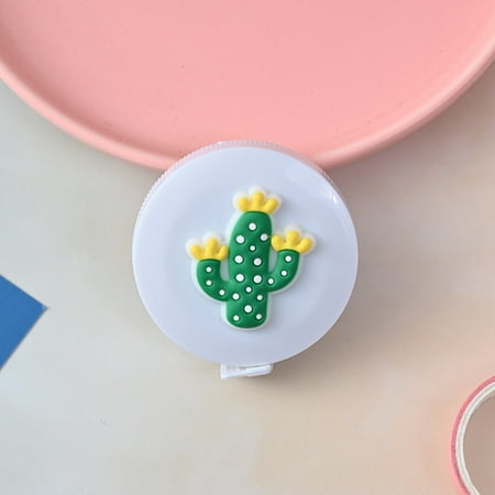

Tanwpn 1.5M Tape Measure Inch Cm Round Tape Automatic Retractable Soft Colorful Ruler Cartoon Plant Automatic Telescopic Measuring Tape Measuring Body Circumference Big Sale M