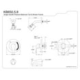 thumbnail image 2 of Kingston Brass KB655 Single Lever Handle Tub & Shower Faucet, Oil Rubbed Bronze, 2 of 2