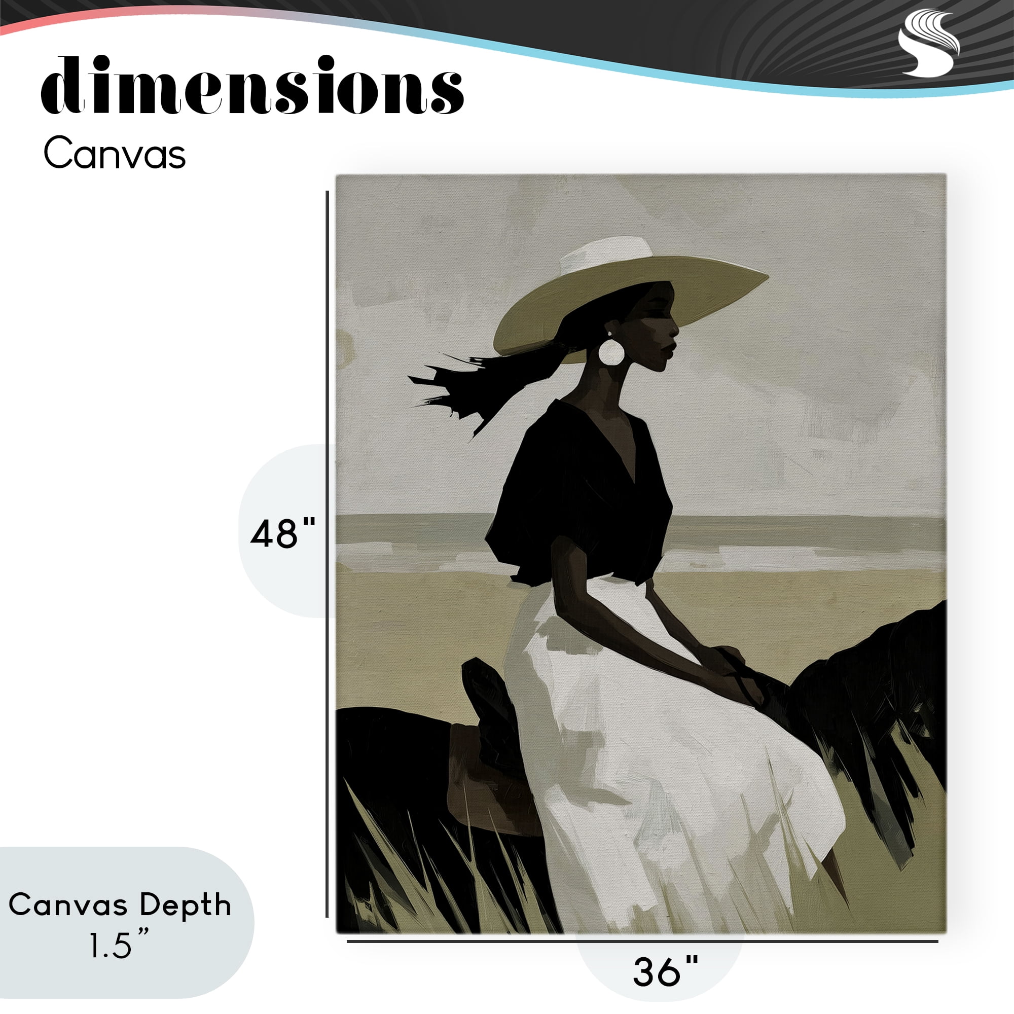 Stupell Industries Equestrian Windswept Muse Canvas Wall Art, design by Svetlana Aleynikova