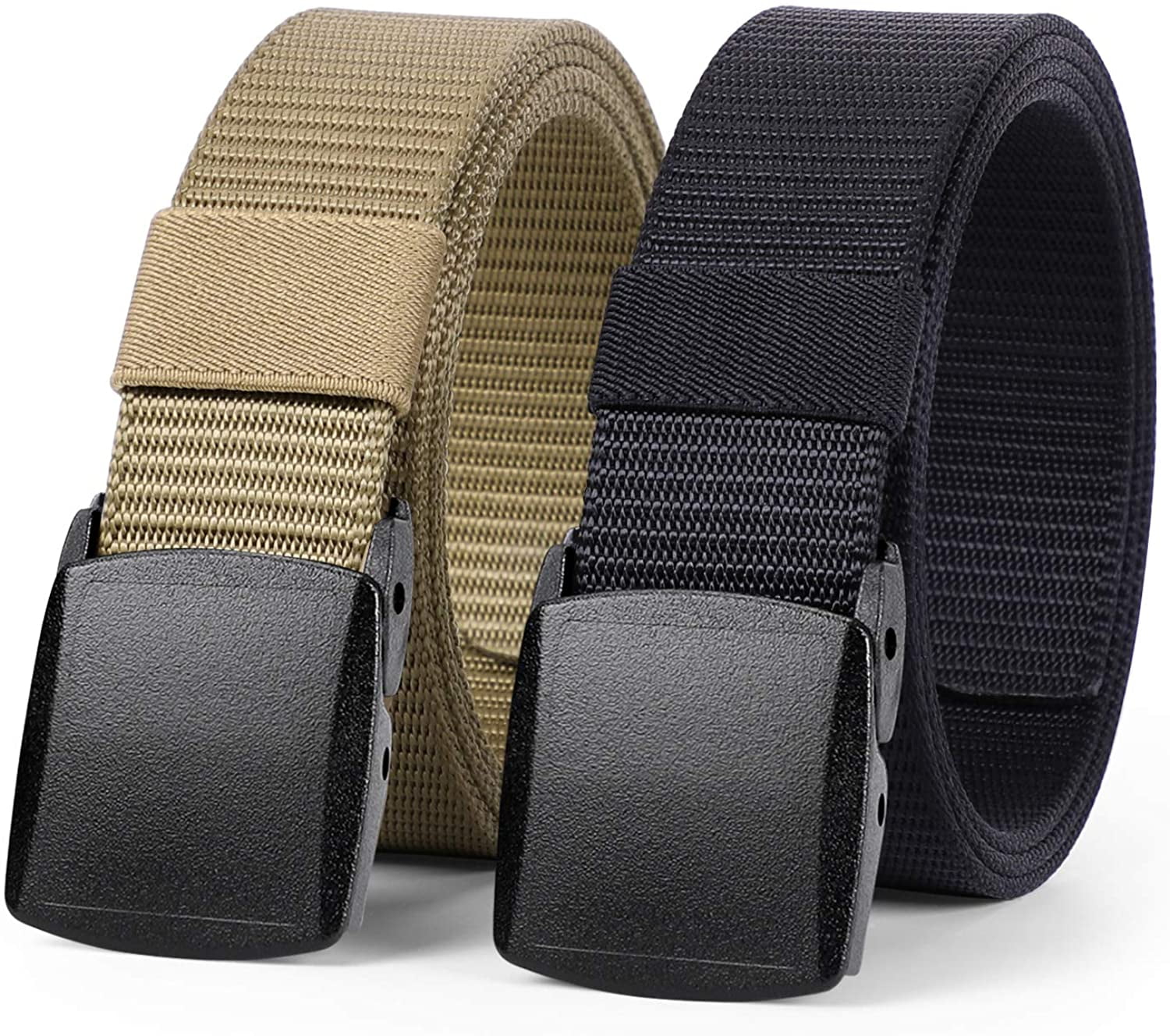 1.5 Nylon Riggers Belts 2 Pack Tactical Belt for Men 