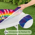 thumbnail image 5 of Colorful Tie Dye Pattern Round Fitted Tablecloth with Elastic Edge,Dining Table Cover Waterproof,Outdoor Round Tablecloth for Camping,Dining,Indoor and Outdoor, 5 of 7